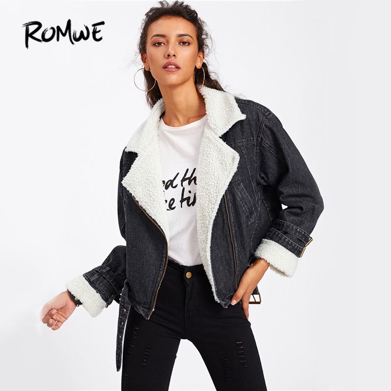 romwe jean jacket