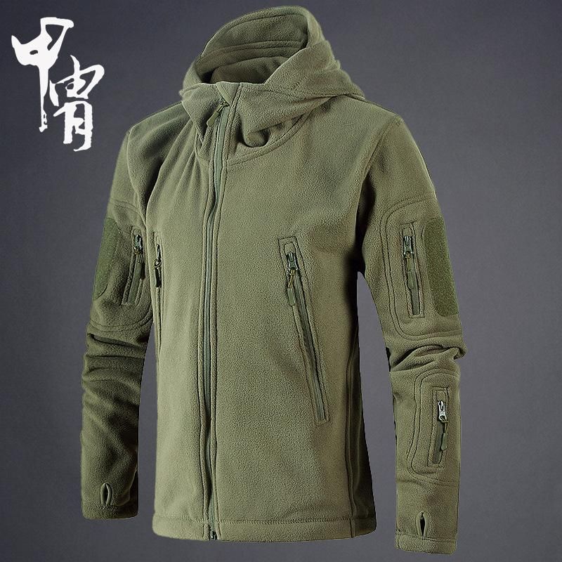 military fleece pullover