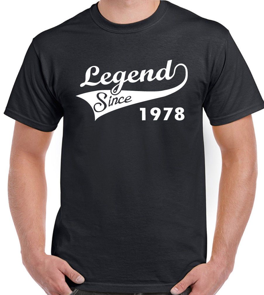 Legend Since 1978 Herren Lustige 40 Geburtstag T Shirt 40