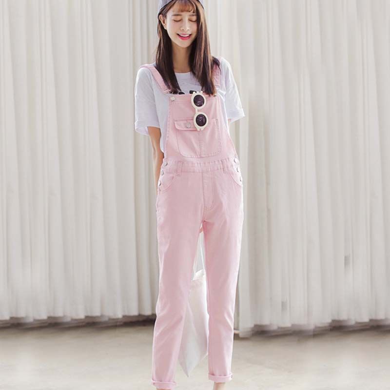 pink colour jumpsuit