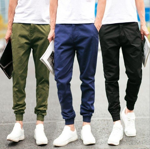 Compra Pantalones De Hombre De Corte Slim Con Puños Recortados A Juego  Barato | Entrega Rápida Y Calidad | Es.Dhgate