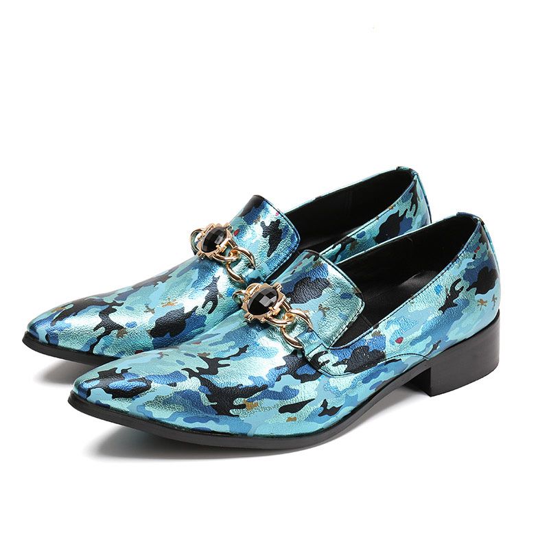 teal blue mens dress shoes