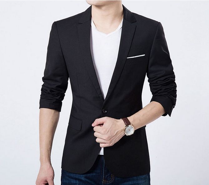casaco slim fit masculino