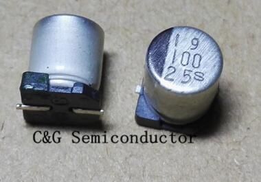 Smd/Smt Aluminio condensadores electrolíticos 100uF 25 V 6.3X7.7mm 20 un