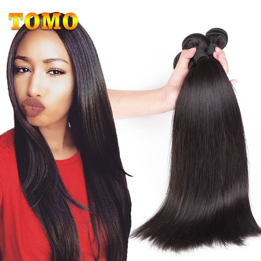 Tomo Brazilian Straight Hair Bundles 100 Remy Human Hair Weave