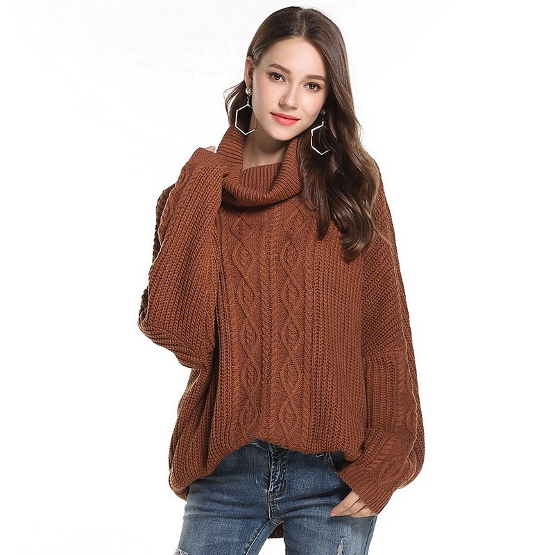 maglione collo alto donna