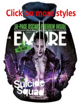 2019 Movie Suicide Squad 3D Funny New Fashion MenWomen 2019 PLstar Cosmos Fashion Hoodies Suicide Squad Quinn 3d