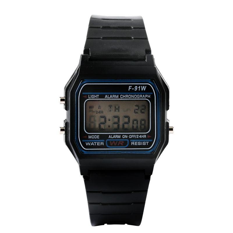 cheap black digital watch