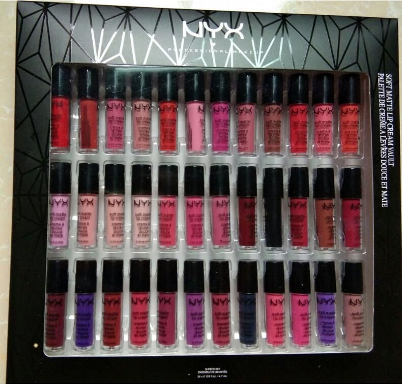 Acheter Nyx Soft Matte Lip Cream Nyx Set Rouge à Lèvres Gloss Brillant Mat Pas De Fading Doux Velours Lèvres Maquillage 36 Couleurs Set Expédition De