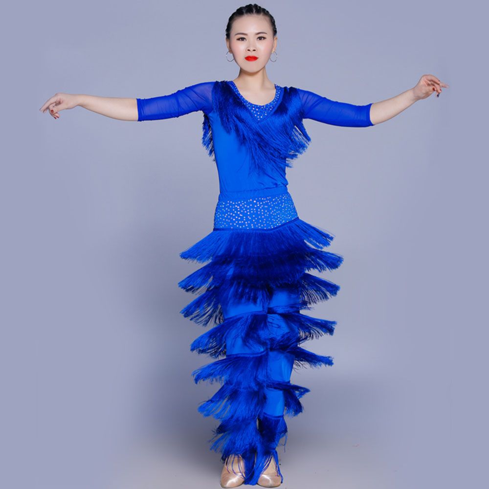 Acquistare Pantaloni Da Danza Latina Di Nappa Donne Da Donna Indossare  Abiti Jazz Salsa Set Di Danza Standard i D0429 Con Strass Economico |  Consegna Veloce E Qualità | DHgate Italy