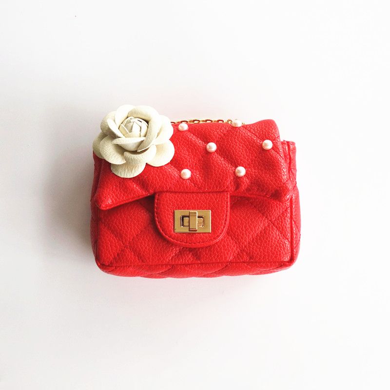 1PC Mini Bag for Doll Fashion PU Leather Shopping Handbag Purse Clutch Bag  Baby Girls Gift Toys Dolls Accessories