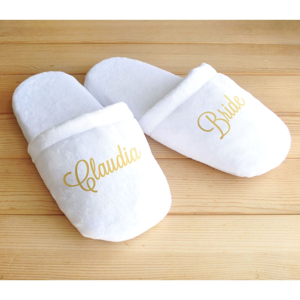 personalised baby slippers