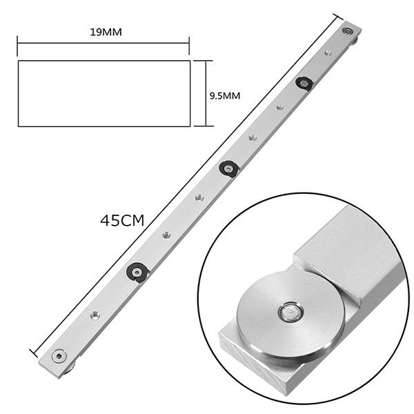 300mm Fdit Barra de Inglete de Aleaci/ón de Aluminio Barra de Inglete Barra de Calibre Bar Sierra Herramienta de Trabajo de Madera de Varilla