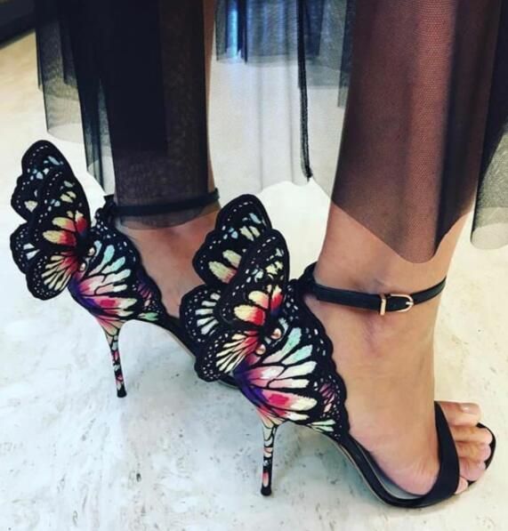 sophia webster pink butterfly heels