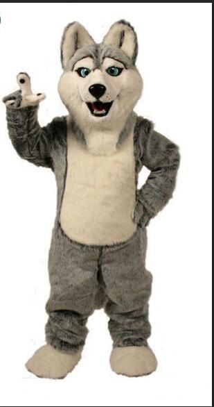 2018 High Quality Wolf Mascot Costumes Halloween Dog Mascot