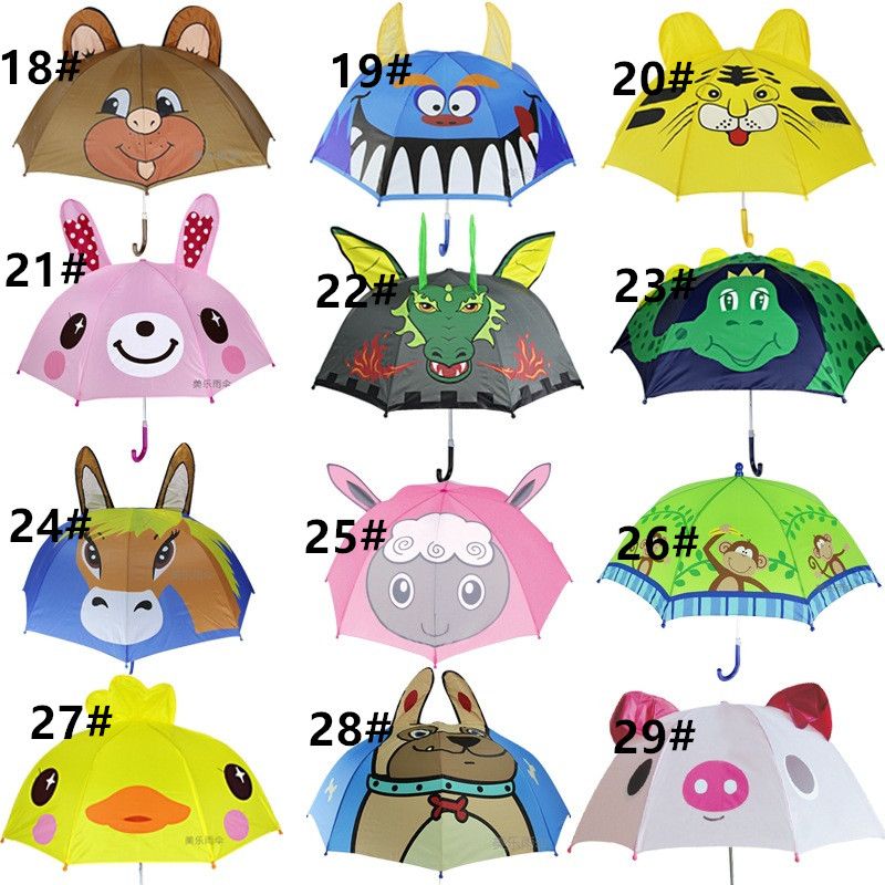 Super Cute 29 Designs Cartoon Ear Umbrella Creative Long Handle Umbrellas 3D Modelling Sunny Rainy Frog Rabbit Princess For Kids Gifts Super Cute 29 Designs Cartoon Ear Umbrella Creative Long Handle Umbrellas 3D Modelling Sunny Rainy Frog Rabbit Princess For Kids Gifts
