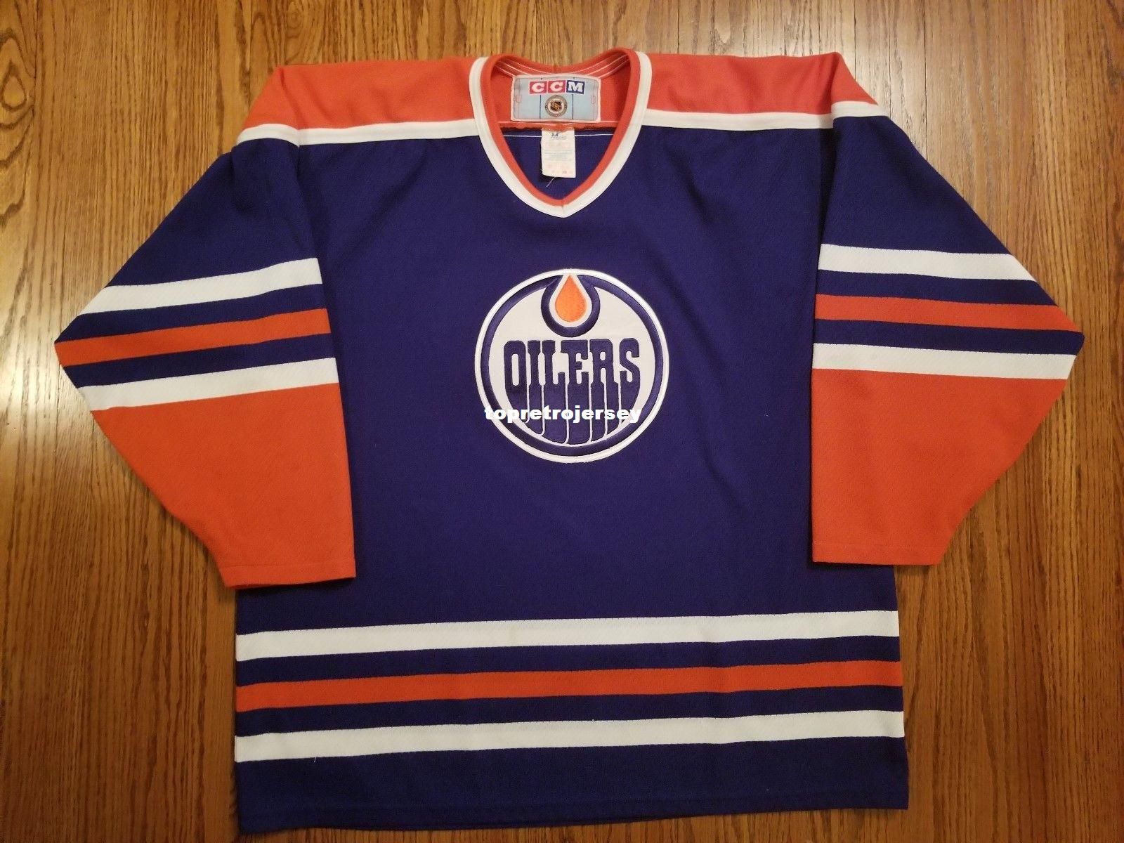 2021 Wholesale Custom Edmonton Oilers Vintage Ccm Cheap Hockey Jersey Blue Mens Retro Jerseys From Topretrojersey 30 69 Dhgate Com
