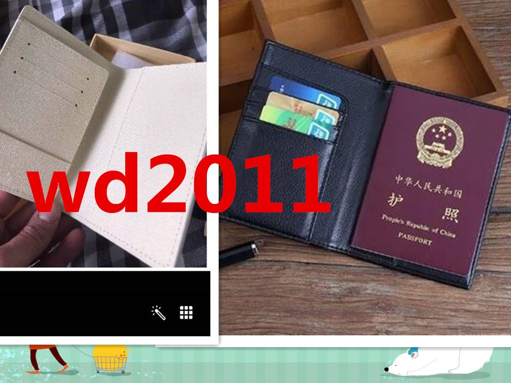 Wholesale High Quality Passport Cover Luxur Credt Card Holder Men Business Travel Passport