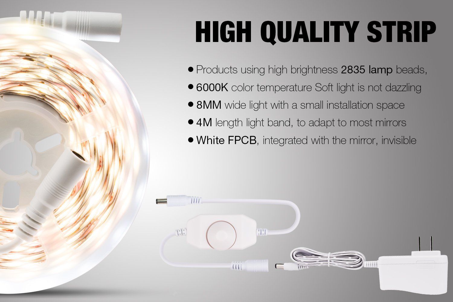 2019 Led Vanity Mirror Lights Strip Kit 13ft 4m 240 Leds Make Up Light For Makeup Table Set With Dimmer And Power Supply From