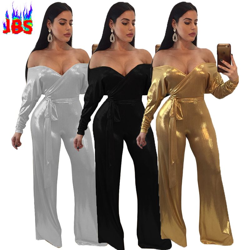 glitter plus size jumpsuit