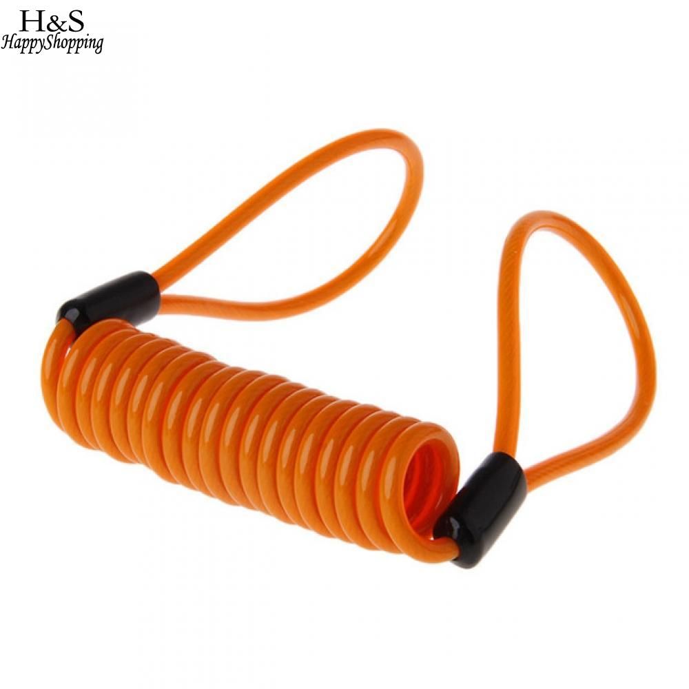 BLOCCA DISCO CAVO CORDINO DI SICUREZZA MOLLA FRENO A PROMEMORIA MOTO BICI NUOVO