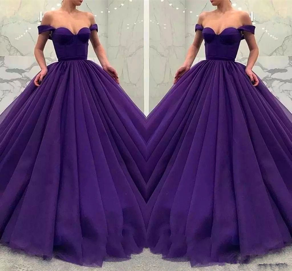 purple fishtail dress