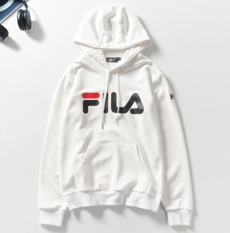 fila white hoodie mens