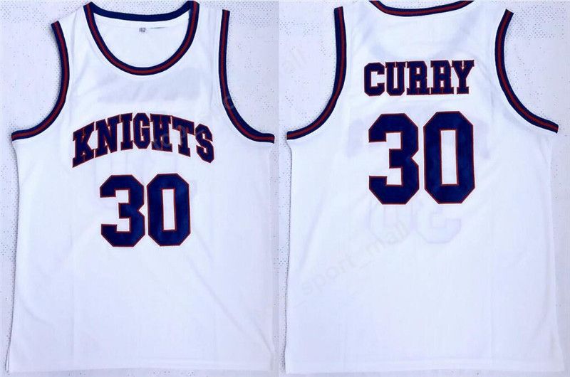 Men High School Stephen Curry 30 Charlotte Knights Jersey Davidson