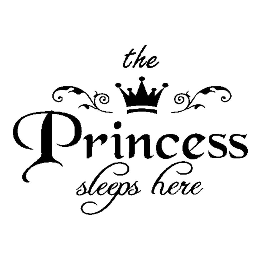 Compre La Princesa Duerme Aqui Vinilos De Pared De Vinilo Para