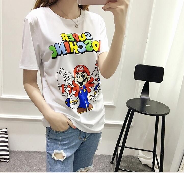 T Shirt Femme Casual Cotton Tee Shirt 