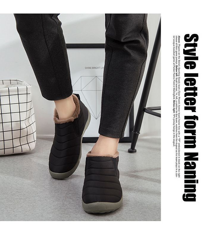 Acquistare Scarpe Invernali Da Uomo Casual Caldo Tessuto Peluche  Impermeabile Uomo Stivali Da Porta Slip On Scarpe Da Uomo Invernali Grandi  Dimensioni Economico | Consegna Veloce E Qualità | It.Dhgate