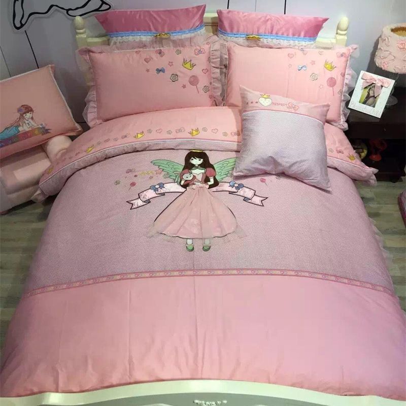 Luxury 100 Cotton Lovely Little Princess Lace Bedding Set