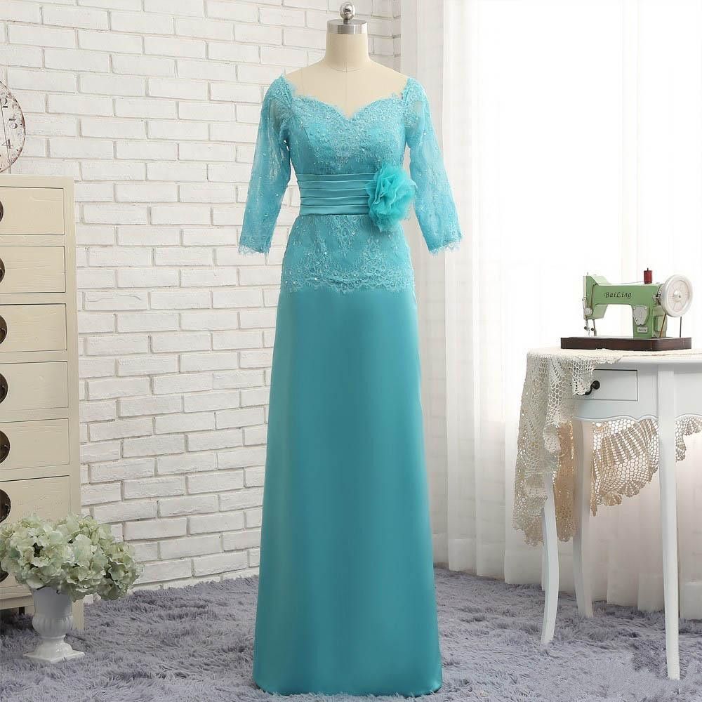 mother of the bride turquoise dresses
