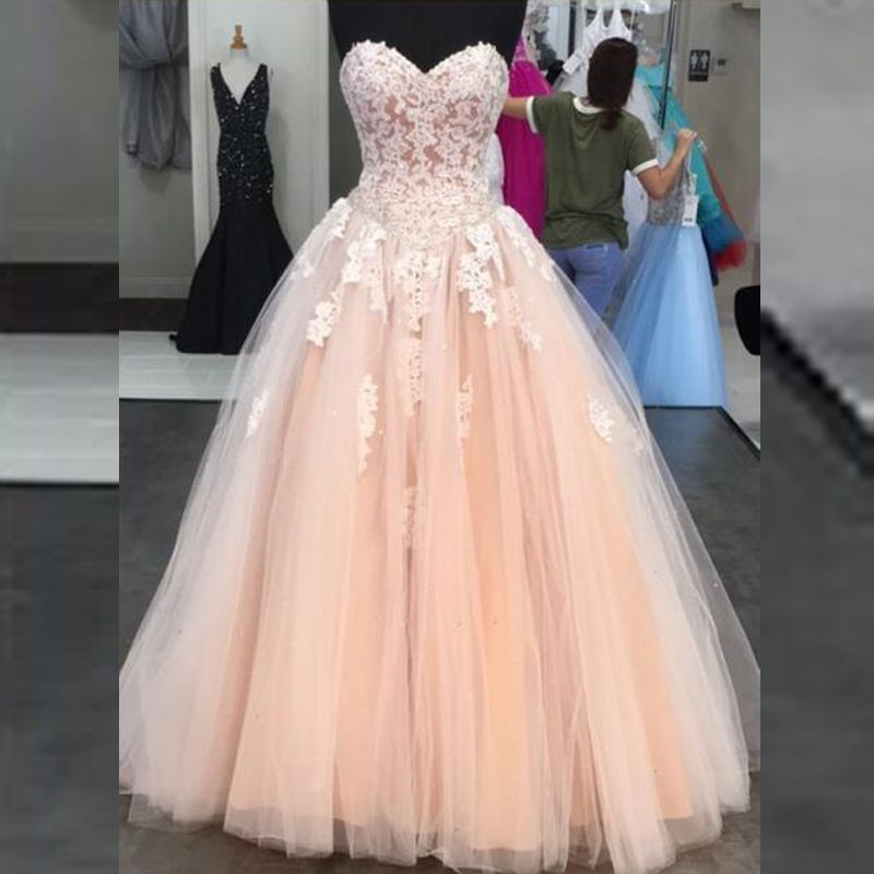 blush prom dresses 2018