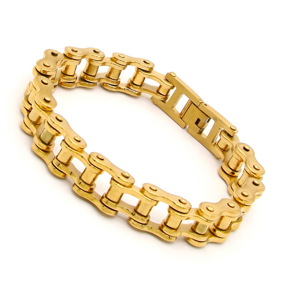 gold bicycle chain