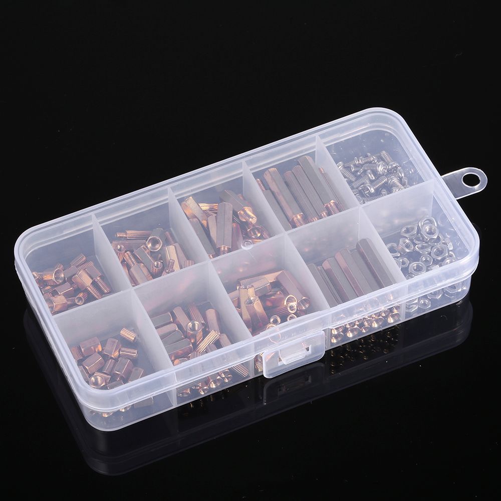 240PCS M2 M3 Tornillos Separadores Roscados Male Female Brass Standoff Spacer PCB Board Tornillos Hexagonales Tuercas Surtido Kit Hardware
