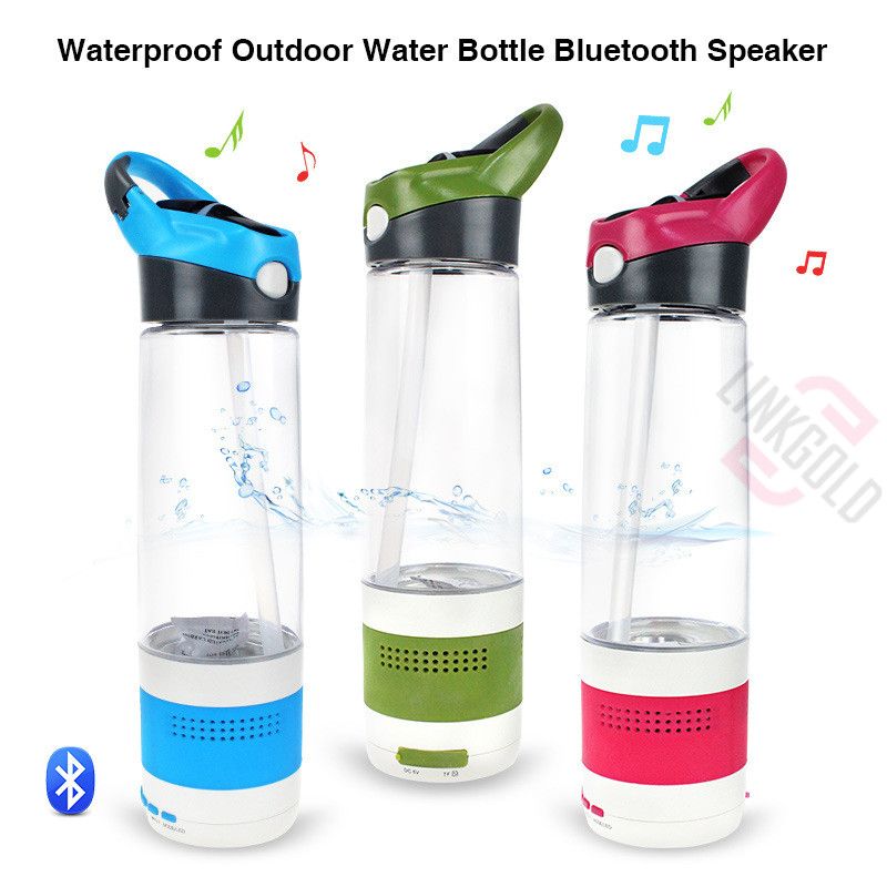 water bottle with a speaker