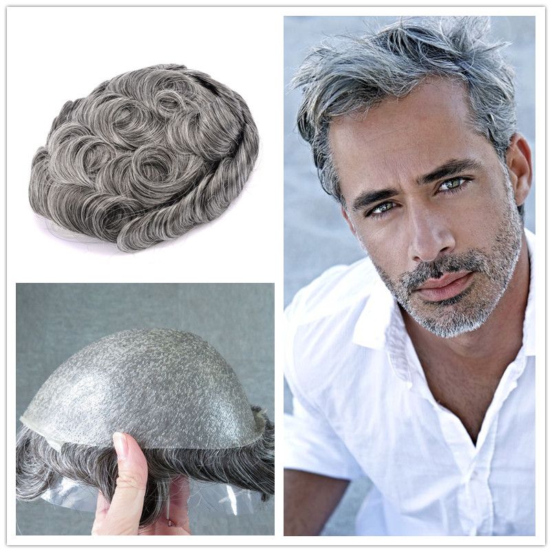 toupee with grey