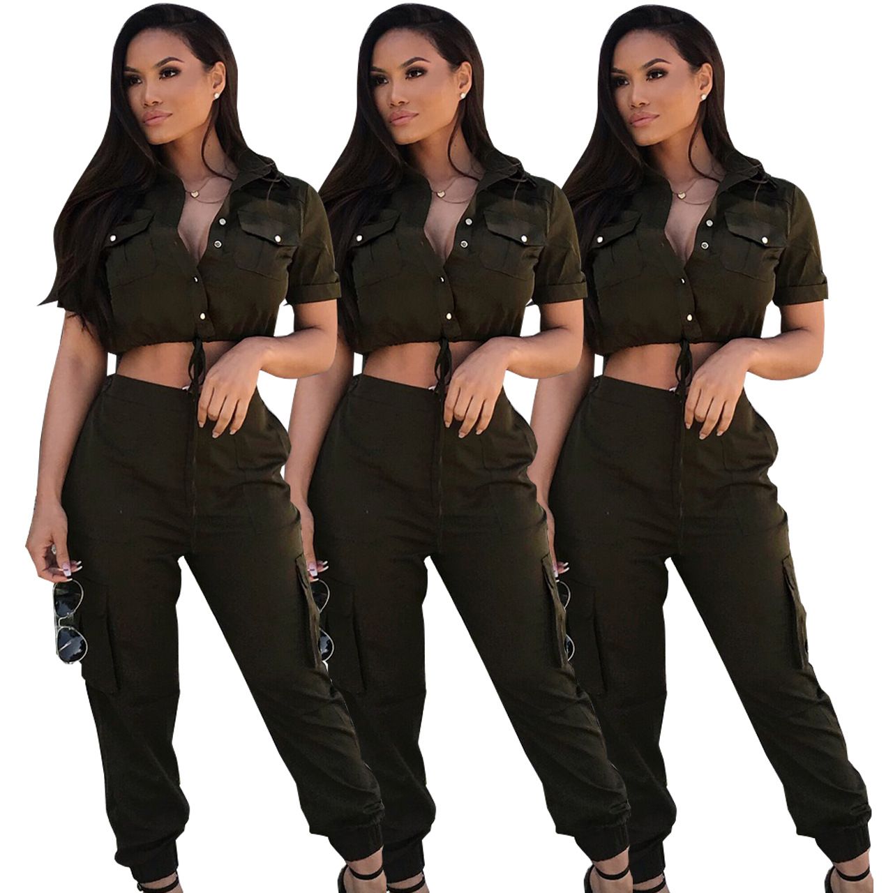 2020 Women S Clothing Plus Size Casual Overalls Work Clothes For