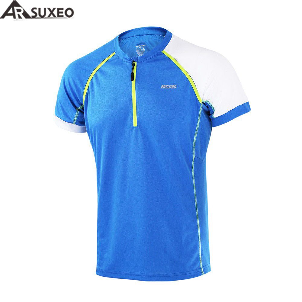 ARSUXEO Men/'s Running T Shirts Long Sleeves Quick Dry Training Jersey Clothing W