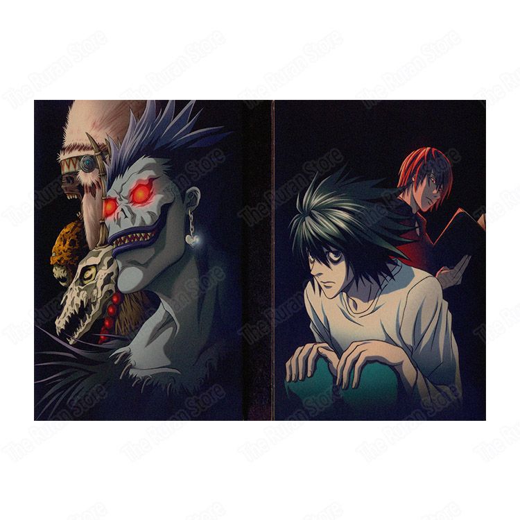 Death Note Yagami Light wall sticker kraft poster Japanese Anime Death Note Yagami Light wall sticker kraft poster Japanese Anime