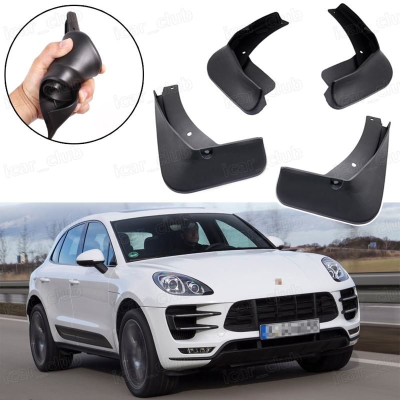 4 PCS FOR 2015-2017 New Porsche Macan Front /& Rear Mud Flap Splash Guard