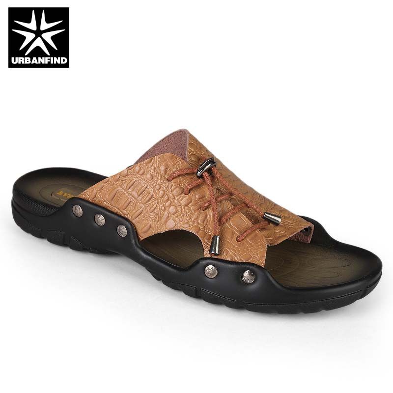 crocodile leather sandals