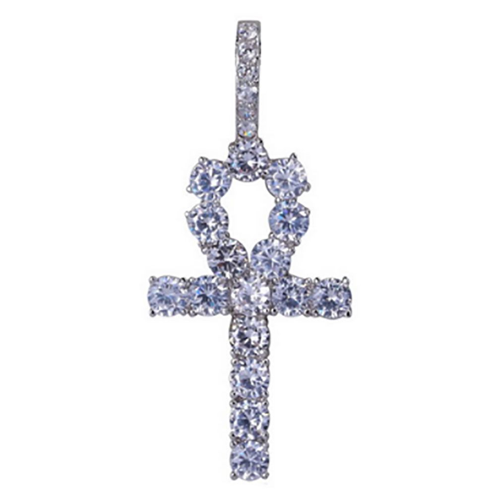 Argent Ankh Pendentif Seulement