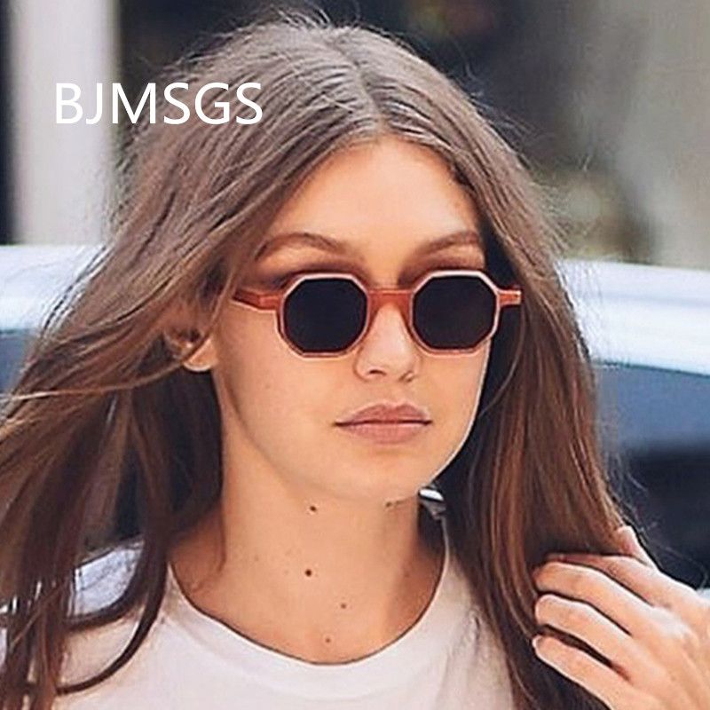 Hexagon Sunglasses Female Eyewear 2018 Polygon Sunglasses Lady