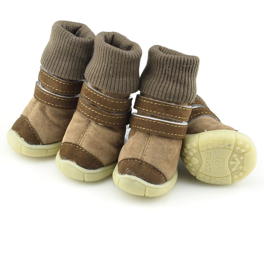 leather dog shoes