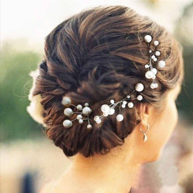 bun accessories wedding