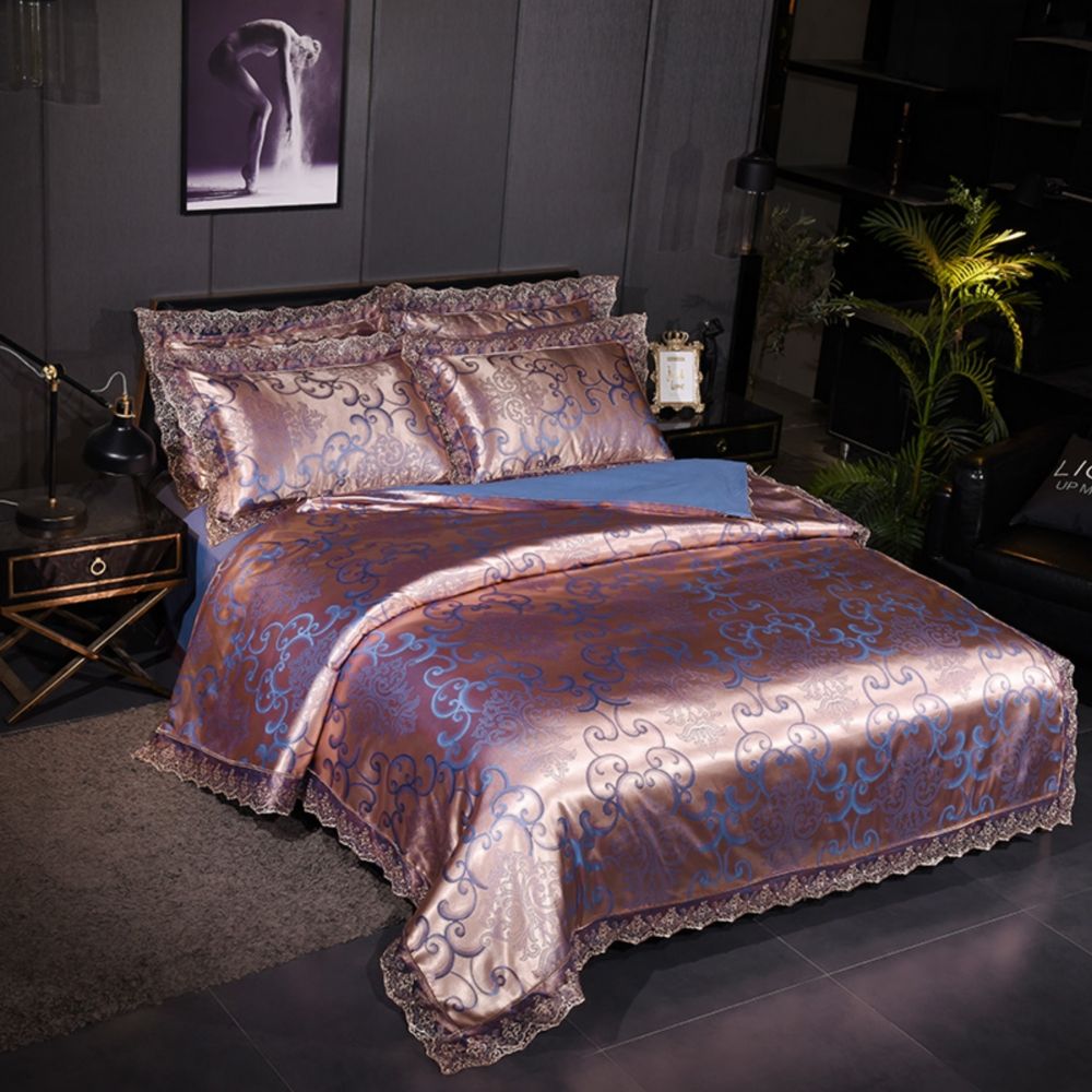 Wedding Luxury Bedding Sets Jacquard Queen King Size Duvet Cover