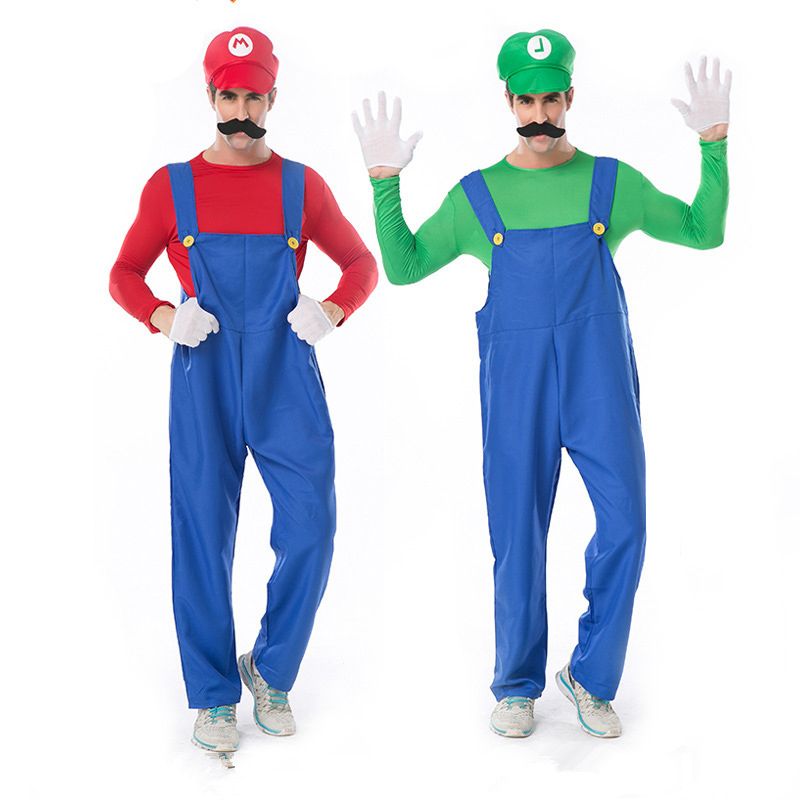 Acquistare Super Mario Bros Costume Carnevale Console Classica Gioco Ruolo  Luigi Abiti Da Festa Tute Uniforme Da Cosplay Dei Cartoni Animati Economico  | Consegna Veloce E Qualità | It.Dhgate