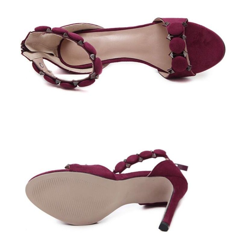 sandalias verao 2019 vermelha